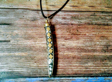 Horn shaped Mother of Pearl and Brass