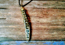 Horn shaped Mother of Pearl and Brass