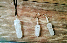 Rose Quartz Necklace & Earring Set