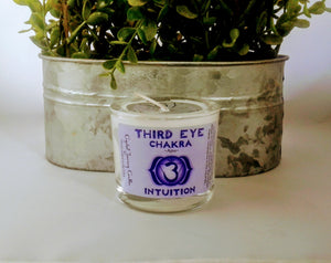 Third Eye Chakra Soy Votive Holder Candle