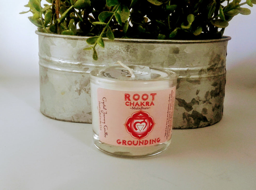 Root Chakra Votive Holder Soy Candle