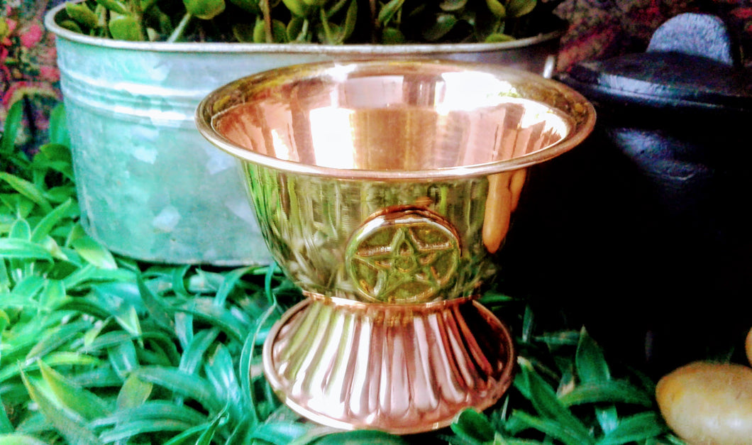Pentagram Copper offering Bowl