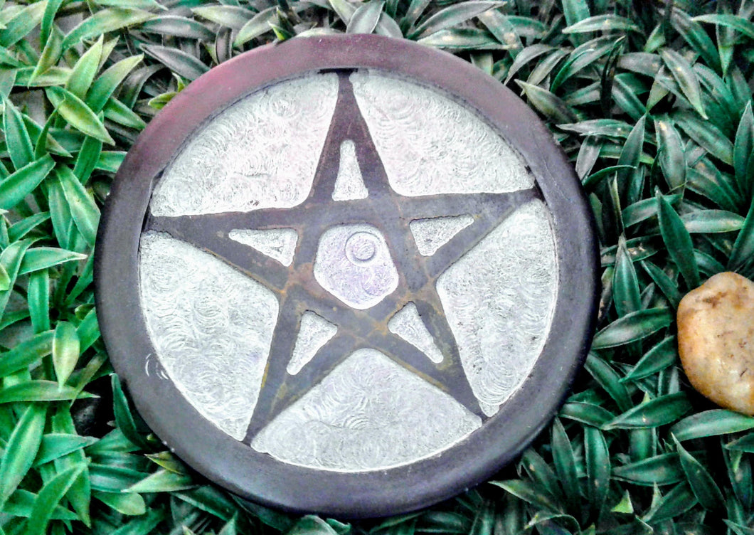 Pentagram Soapstone Alter Tile