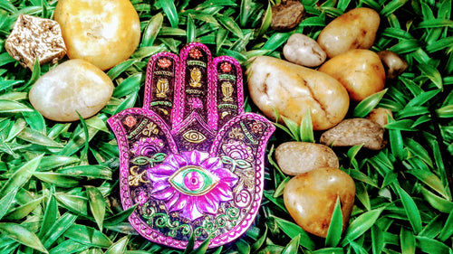 Hand of Fatima Incense Burner (purple)