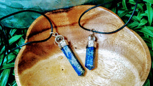 Sliver Plated Pencil point Lapis with Crystal Ball