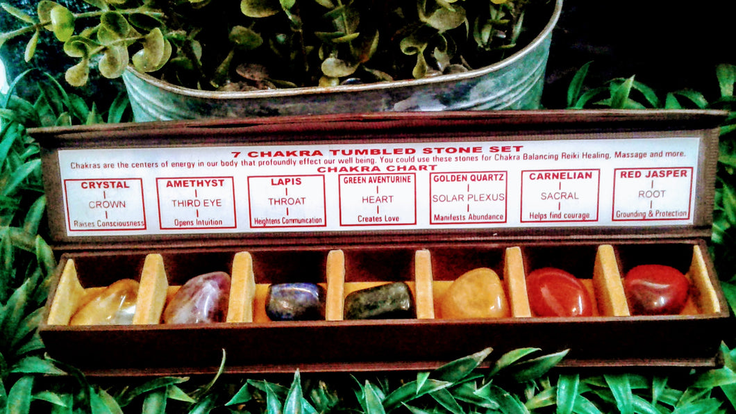 Chakra Tumbled Stone Box Set